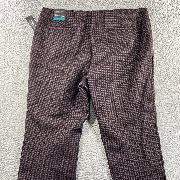 ALFANI PANTS WOMENS 18W PLUS RED BLACK SKINNY LEG COMFORT WAIST 40x29 NWT NEW - Picture 8 of 12